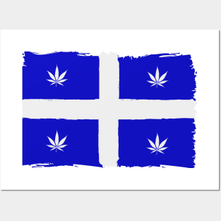Quebec weed flag Posters and Art